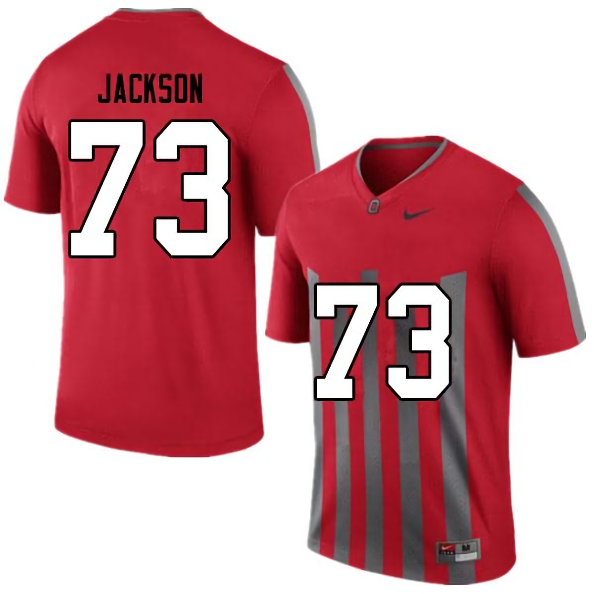 Jonah Jackson Ohio State Buckeyes Men's NCAA #73 Nike Retro College Stitched Football Jersey KZU7256XM